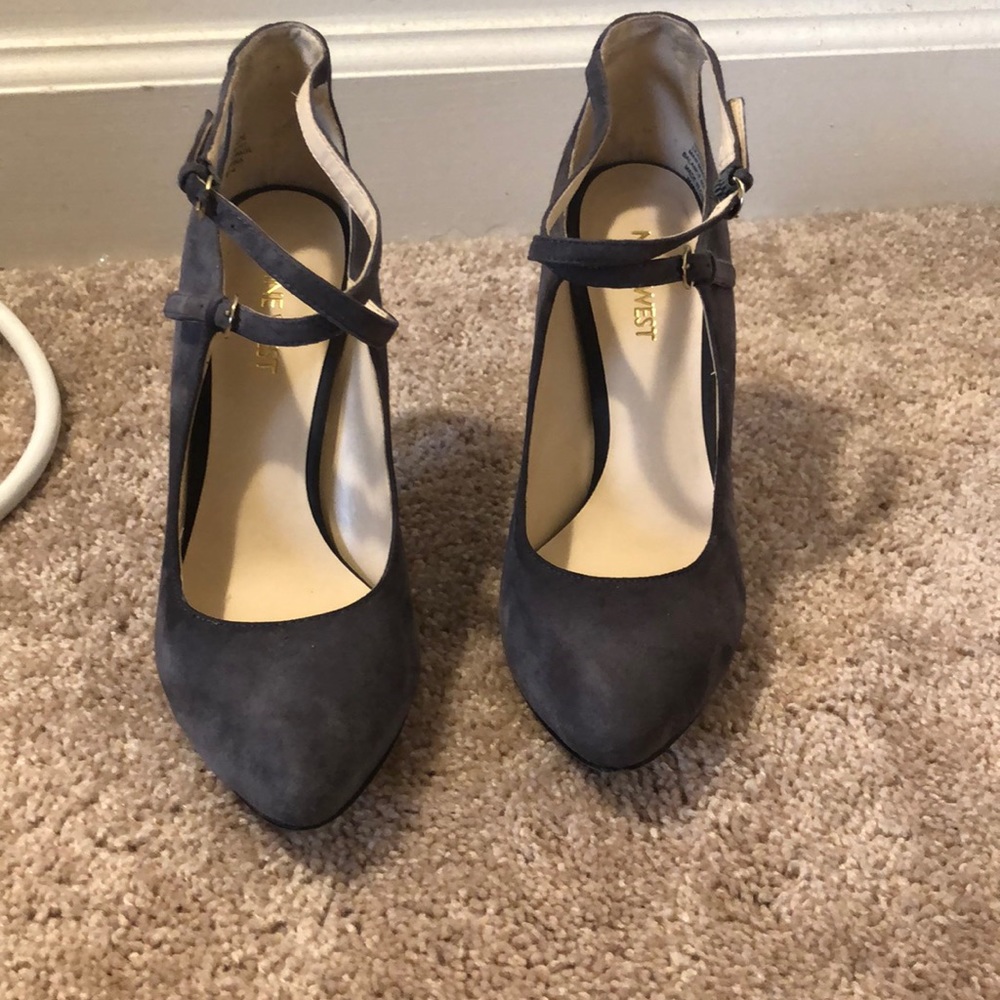 Grey Suede heels